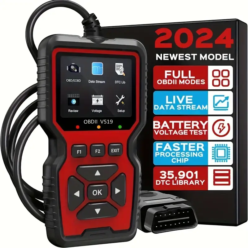 2024 Neuer Auto-Scanner Obd2 Diagnosewerkzeug Motorfehlerdetektor Motorfehlerentfernung Auto-Code-Eliminator